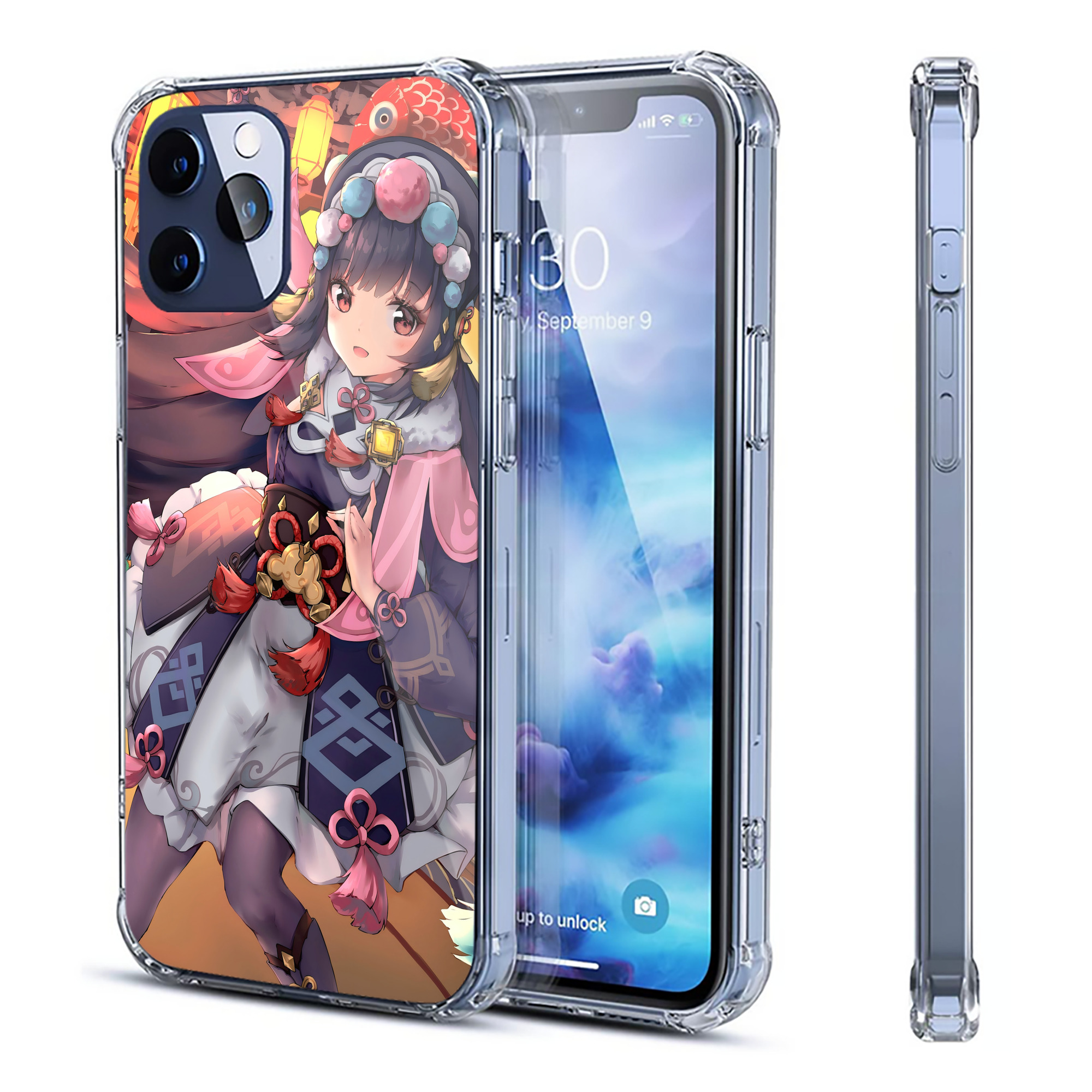 げんし神 genshin 【iPhone 12シリーズ対応】透明スマホケース（クリアソフトケース）